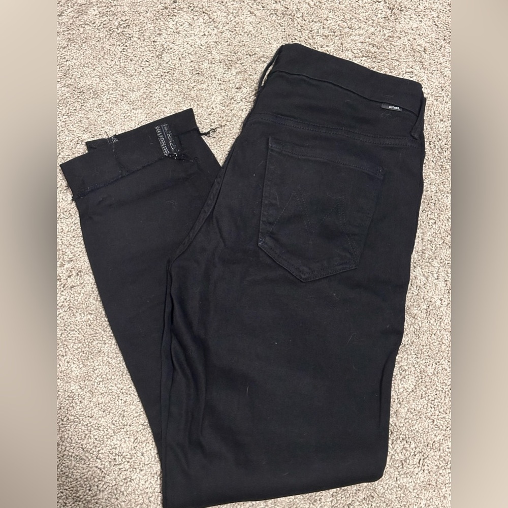 Black Women's Stretch Skinny Jeans - MOTHER